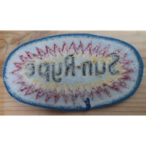 "Sun-Rype Vintage Embroidered Patch Retro Blue Red Yellow Badge Collectible" - Picture 2 of 2